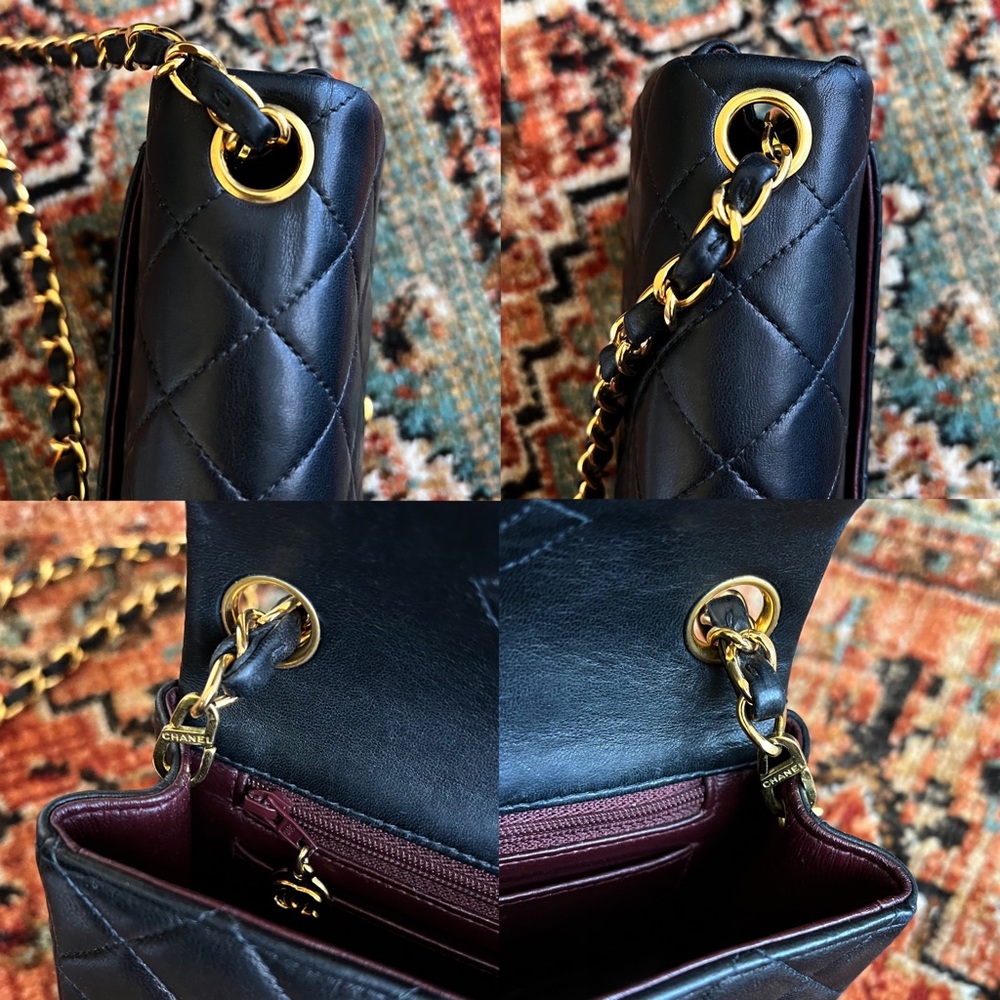 SOLD**Chanel Classic Vintage Mini Square Single Flap Bag - Picture 9 of 11